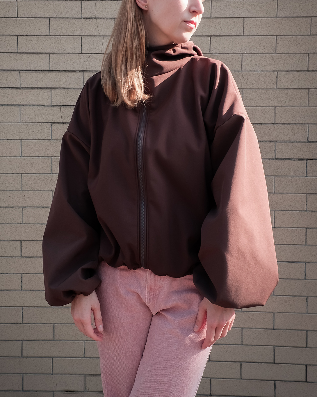 Softshellová bunda hnědá